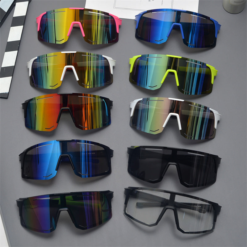Oversized Shield Sports Sunglasses - draft