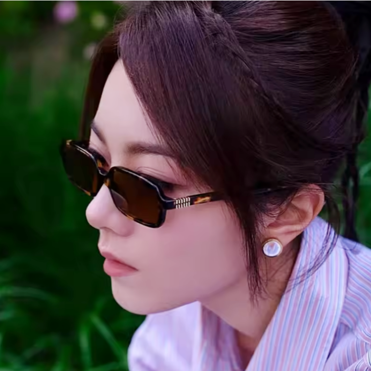 Rectangular Acetate Sunglasses - draft