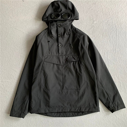 Hooded Jacket with Integrated Goggles - draft