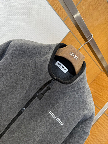 Grey Fleece Zip Jacket - draft