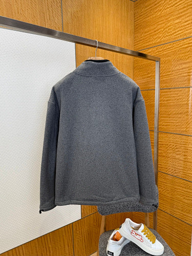 Grey Fleece Zip Jacket - draft