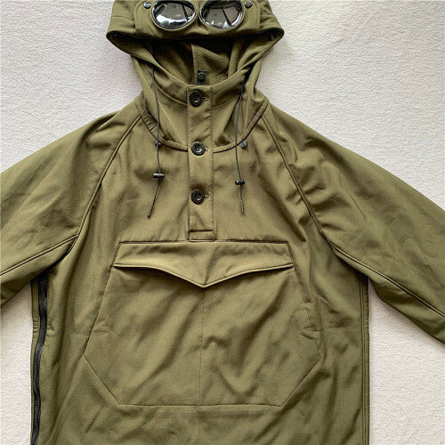 Hooded Jacket with Integrated Goggles - draft