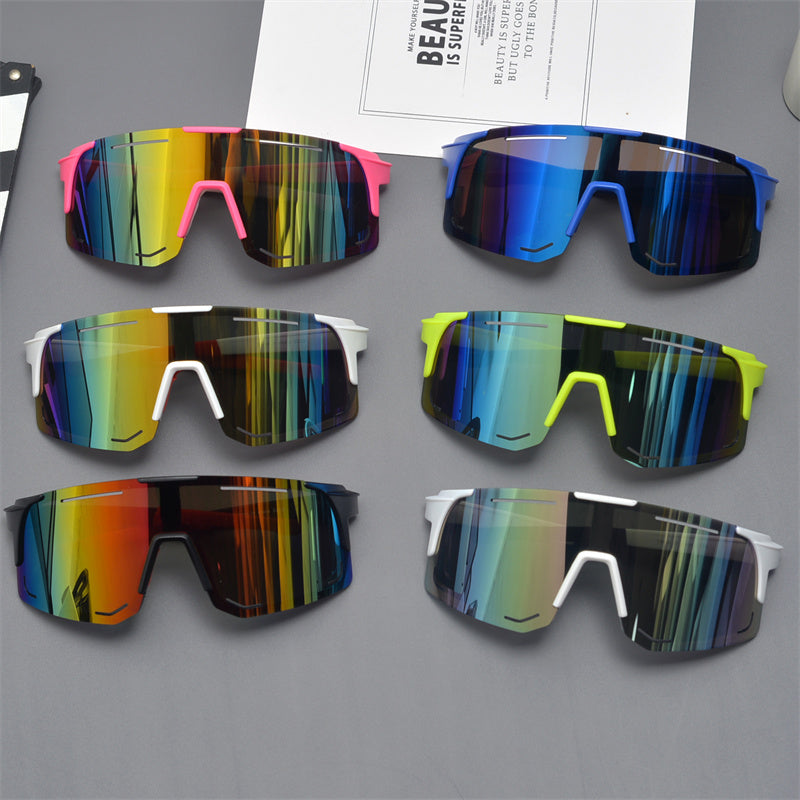 Oversized Shield Sports Sunglasses - draft