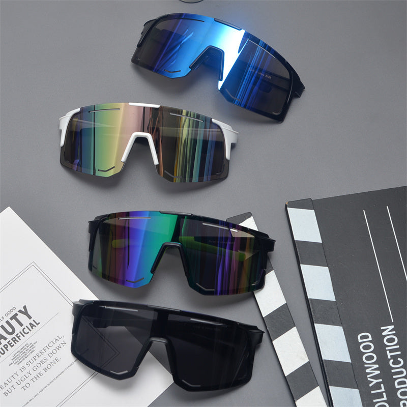 Oversized Shield Sports Sunglasses - draft