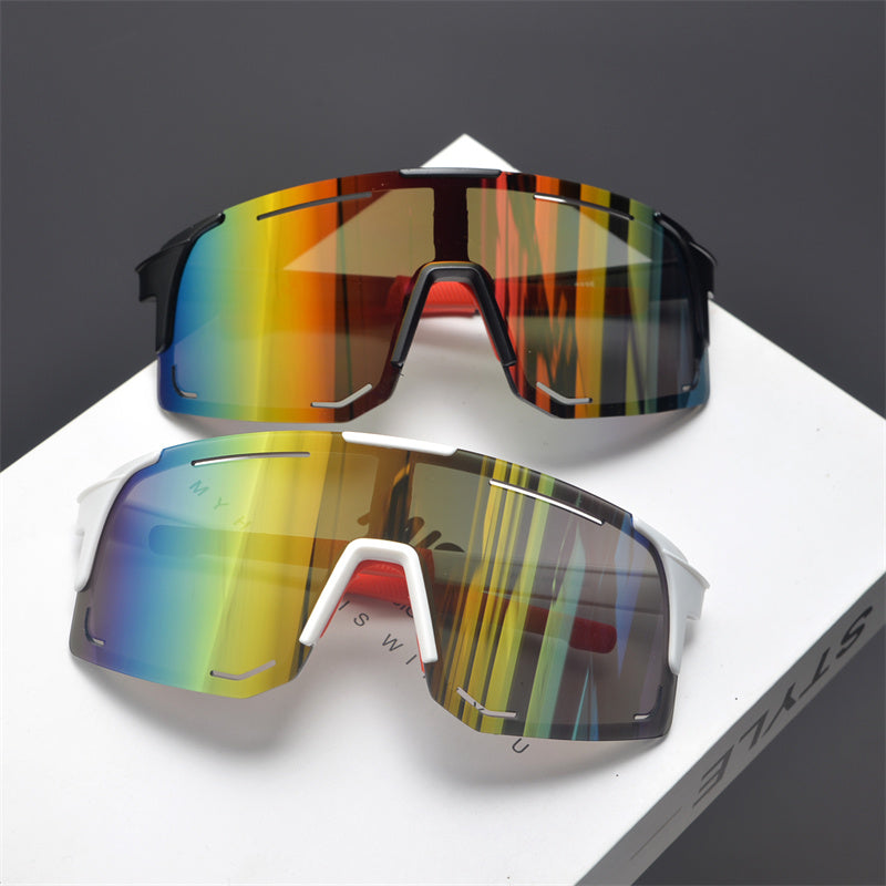 Oversized Shield Sports Sunglasses - draft