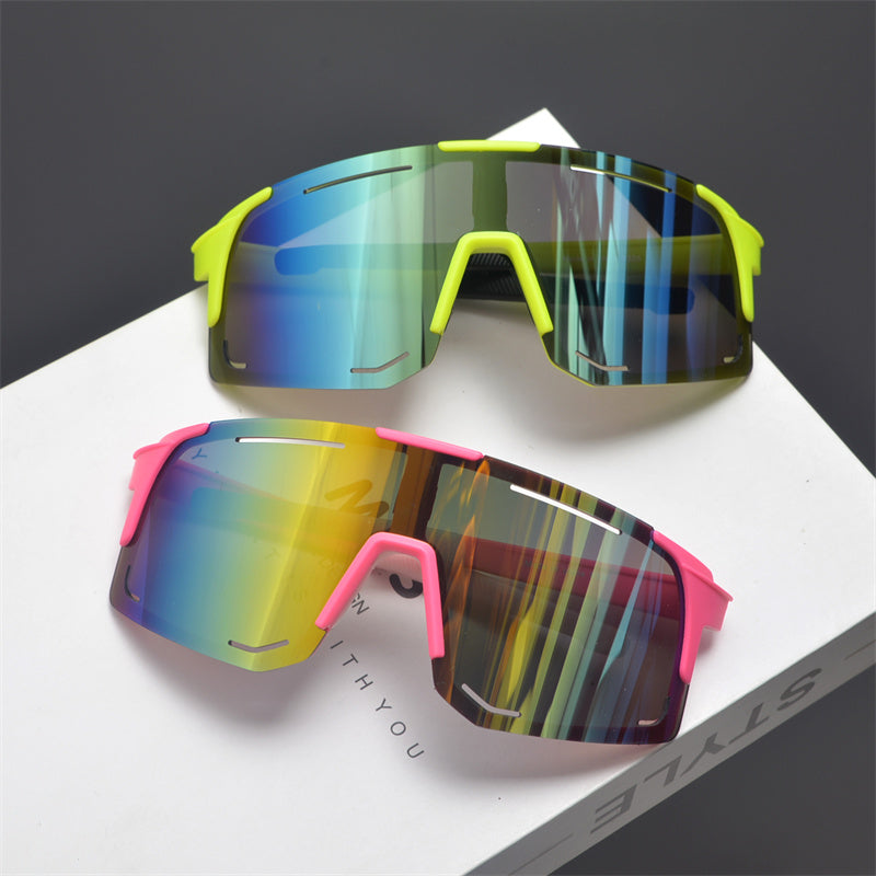 Oversized Shield Sports Sunglasses - draft