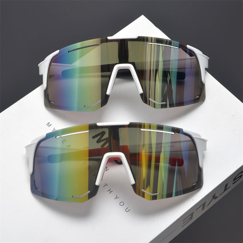 Oversized Shield Sports Sunglasses - draft