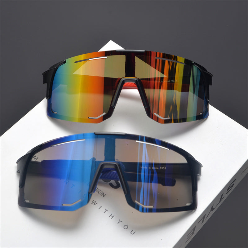 Oversized Shield Sports Sunglasses - draft