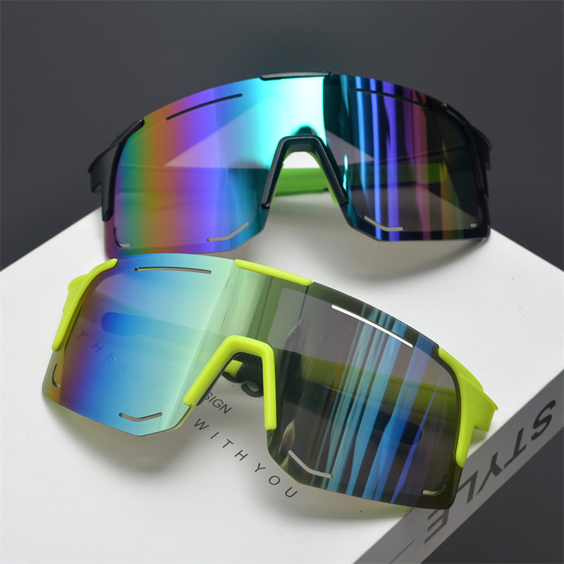Oversized Shield Sports Sunglasses - draft