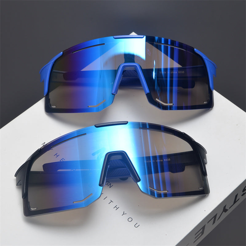 Oversized Shield Sports Sunglasses - draft