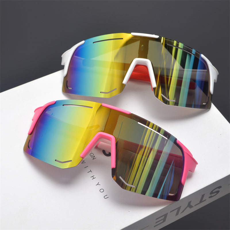 Oversized Shield Sports Sunglasses - draft
