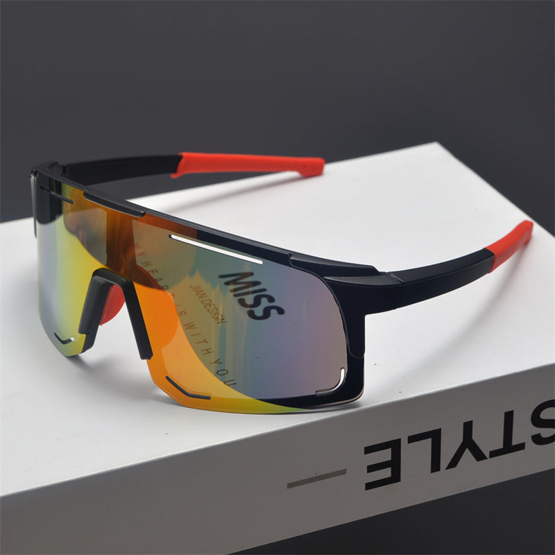 Oversized Shield Sports Sunglasses - draft
