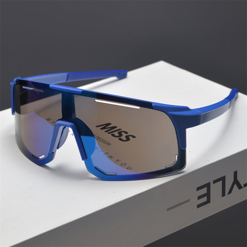 Oversized Shield Sports Sunglasses - draft