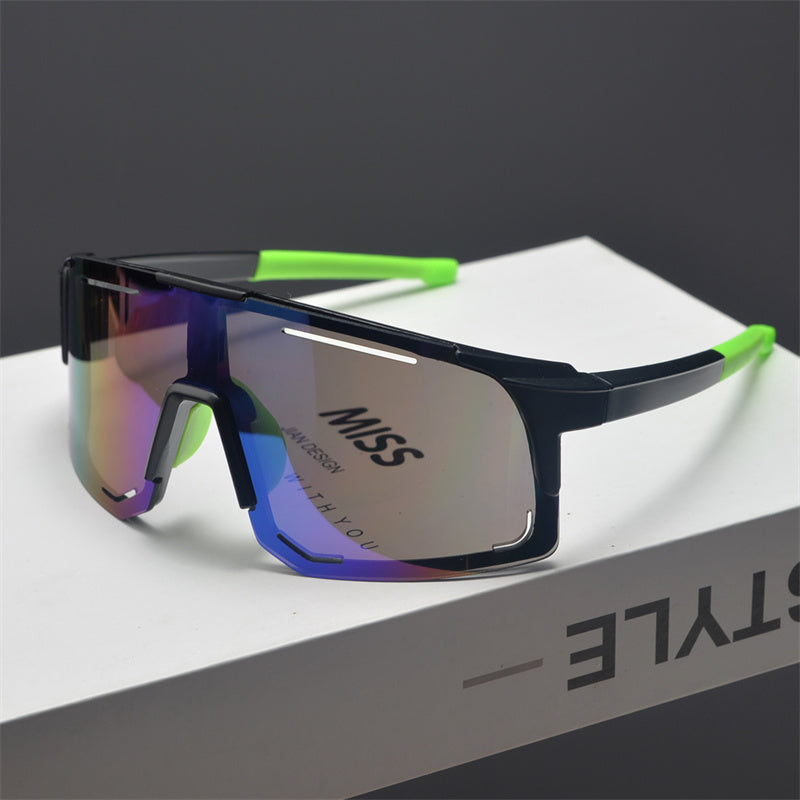 Oversized Shield Sports Sunglasses - draft