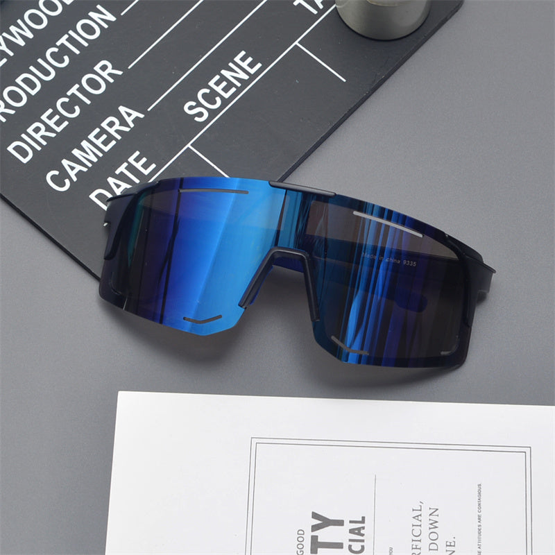 Oversized Shield Sports Sunglasses - draft