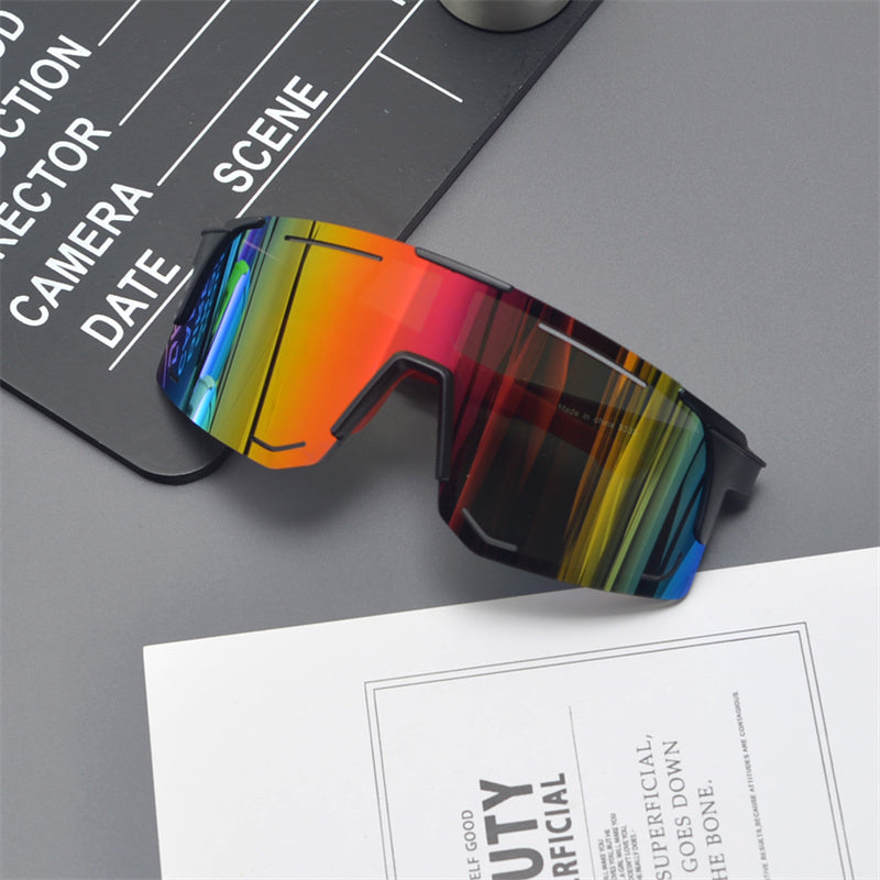 Oversized Shield Sports Sunglasses - draft
