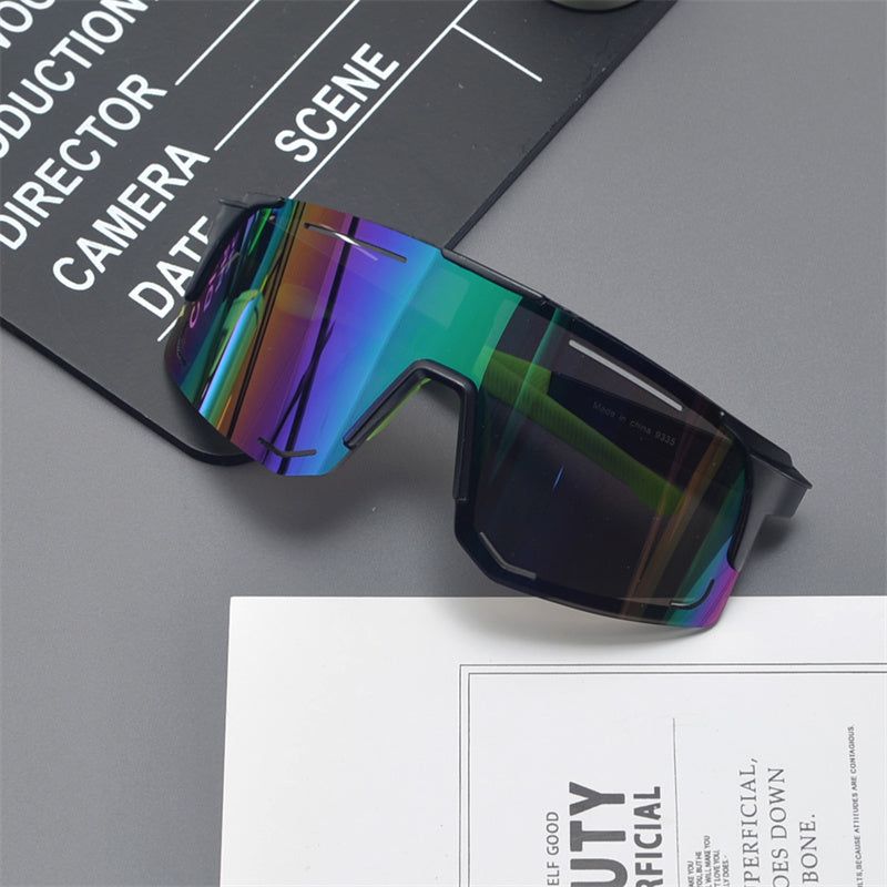 Oversized Shield Sports Sunglasses - draft