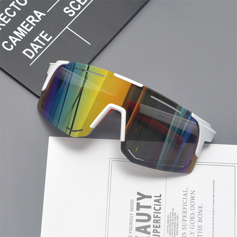 Oversized Shield Sports Sunglasses - draft