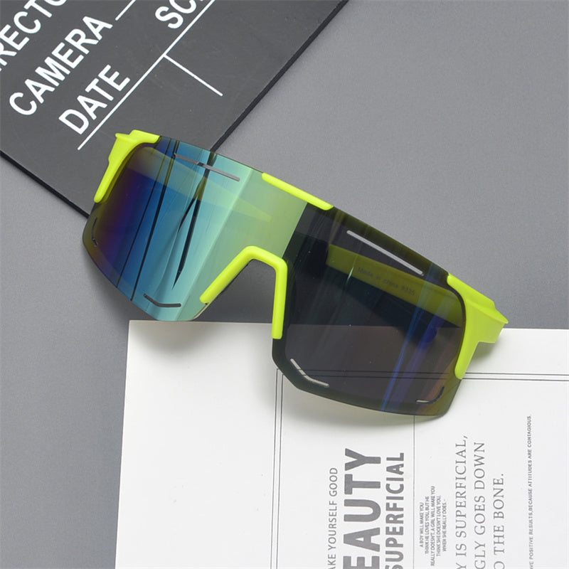 Oversized Shield Sports Sunglasses - draft