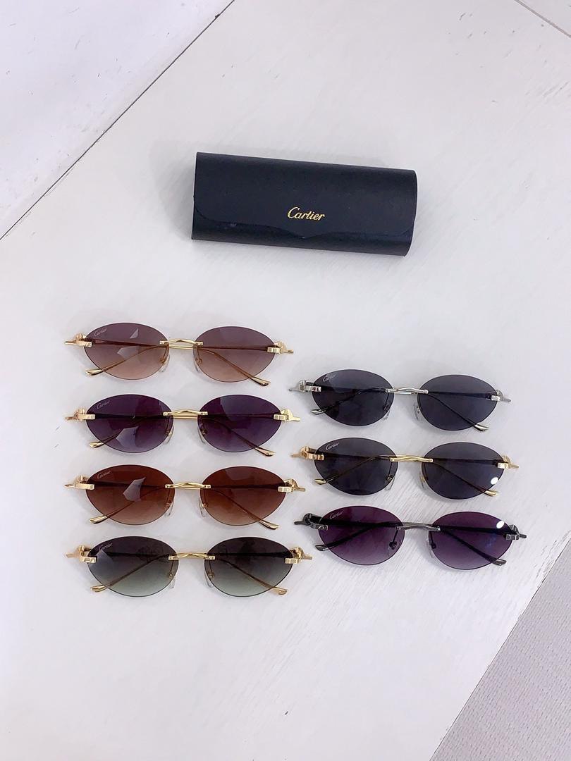 Luxury Oval Rimless Sunglasses - draft
