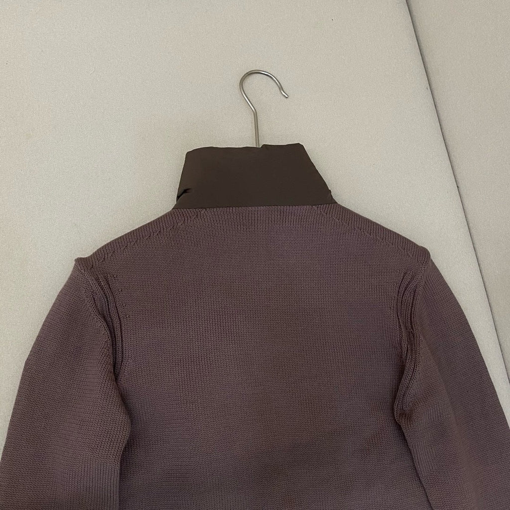 Knitted Down Cardigan