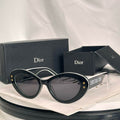Oval Acetate Statement Sunglasses - draft