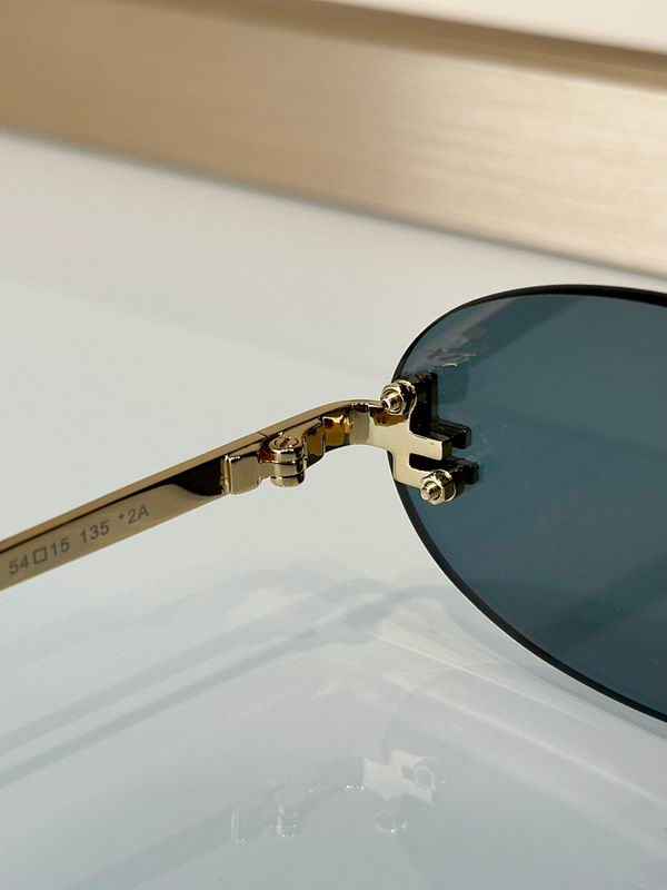 Slim Oval Metal Sunglasses - draft