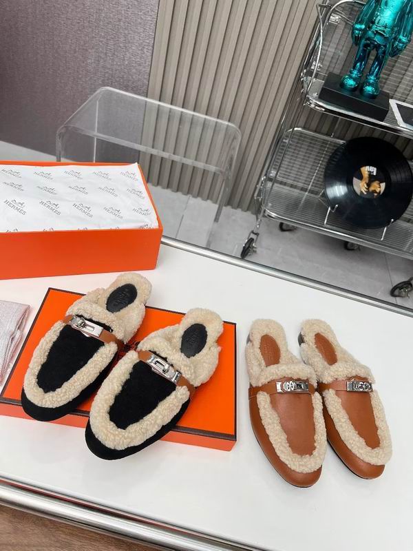 Fur Slip-on loafers - draft