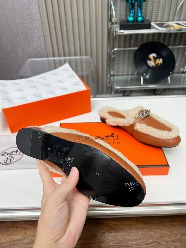 Fur Slip-on loafers - draft