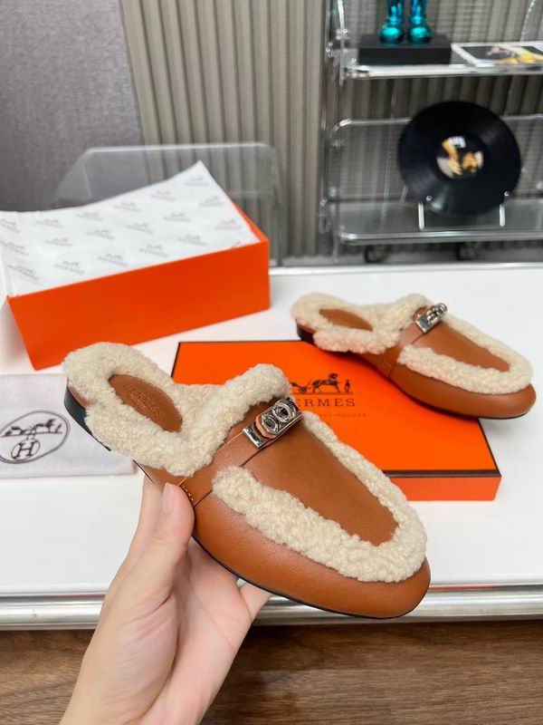 Fur Slip-on loafers - draft