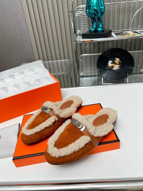 Fur Slip-on loafers - draft