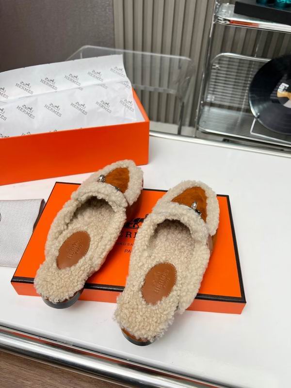 Fur Slip-on loafers - draft