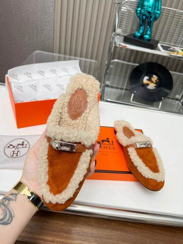 Fur Slip-on loafers - draft