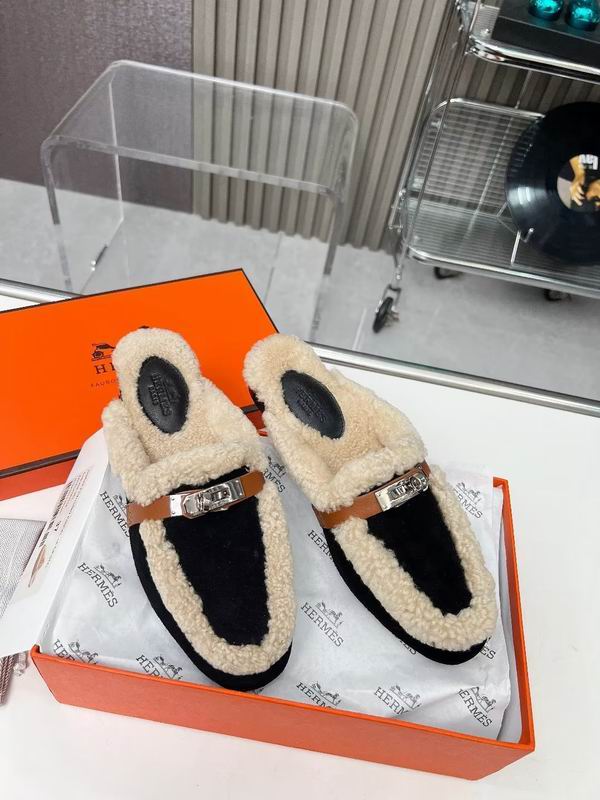 Fur Slip-on loafers - draft