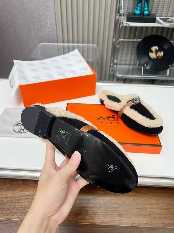 Fur Slip-on loafers - draft