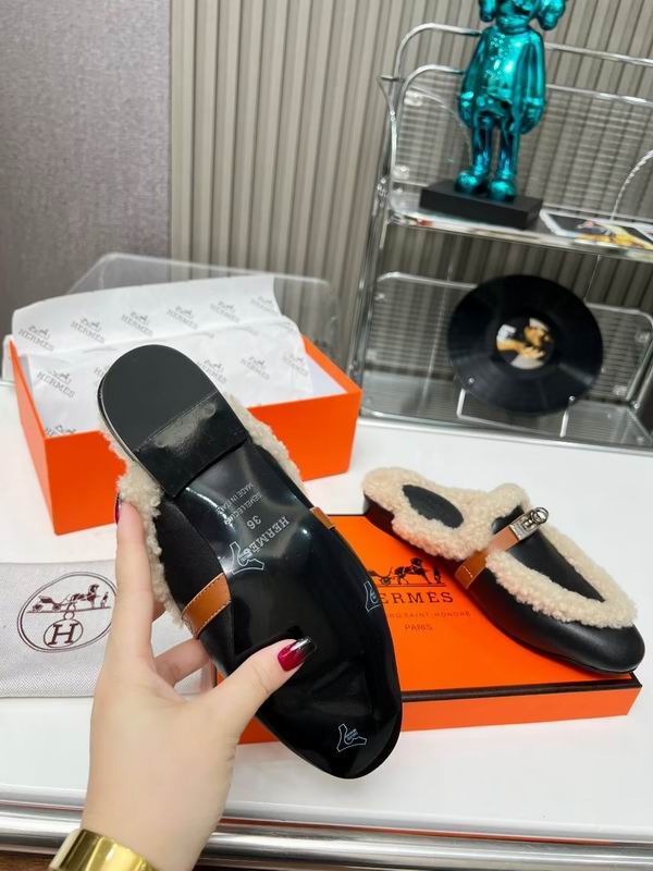 Fur Slip-on loafers - draft