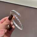 Gold Serpent Open Bangle Bracelet - draft
