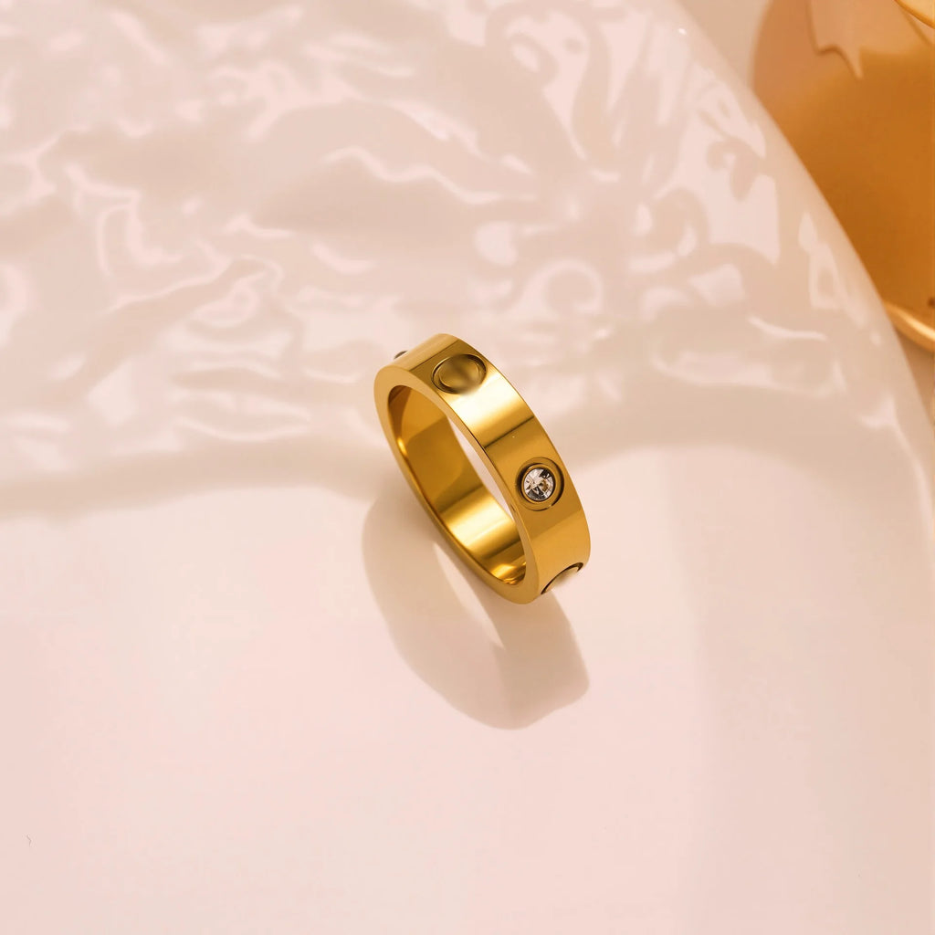 Minimal Crystal Band Ring - draft