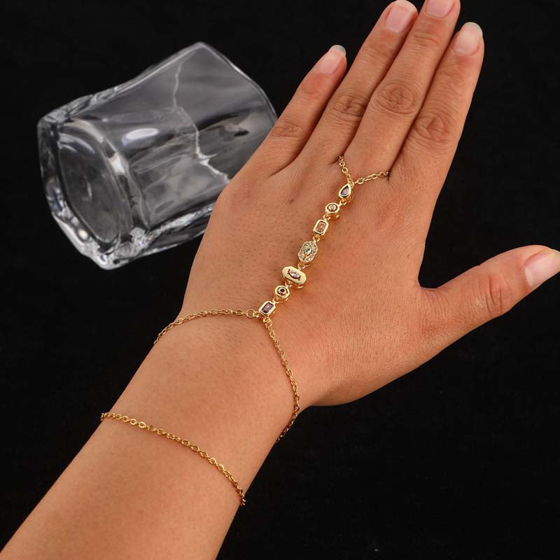 Minimal Link Hand Chain Bracelet - draft