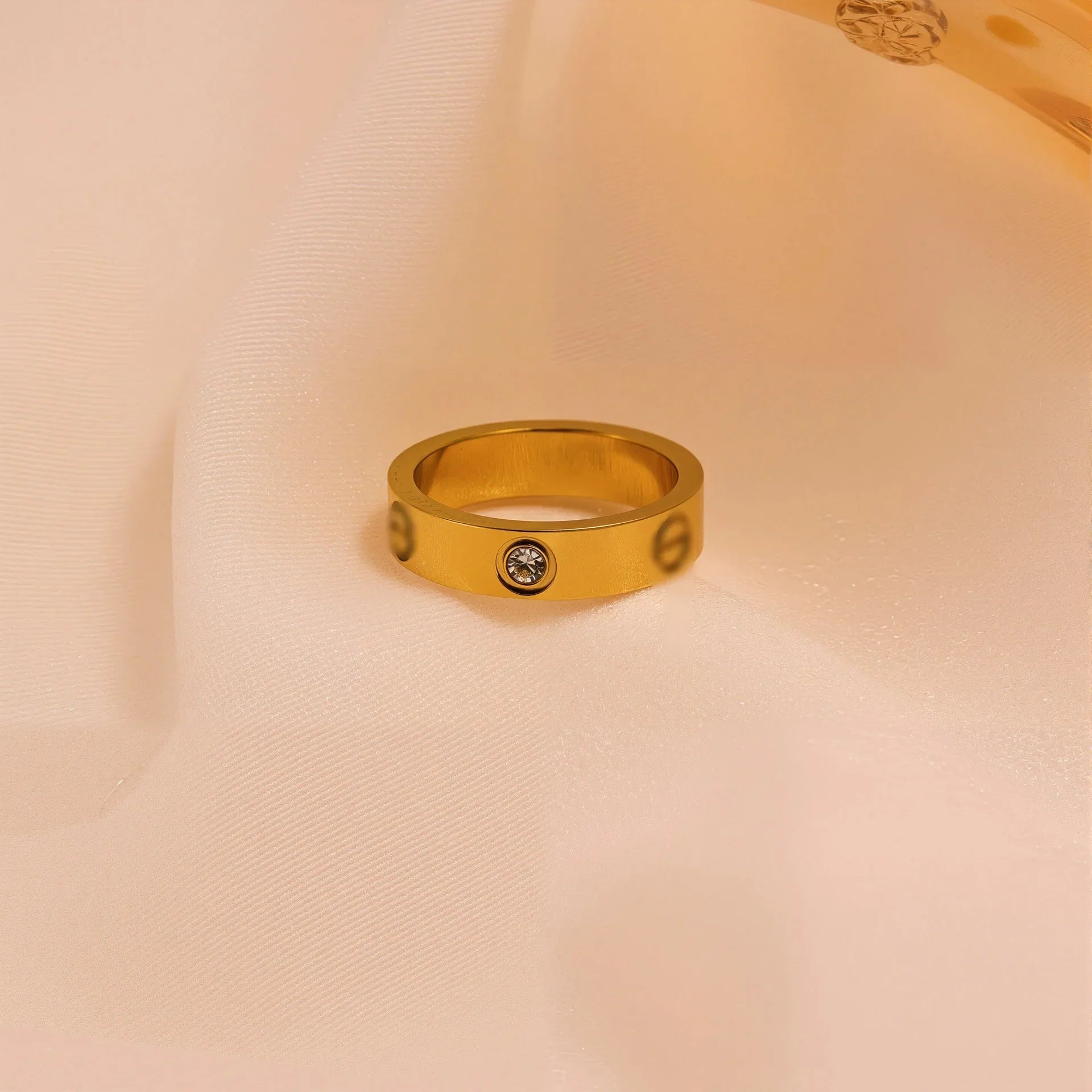 Minimal Crystal Band Ring - draft