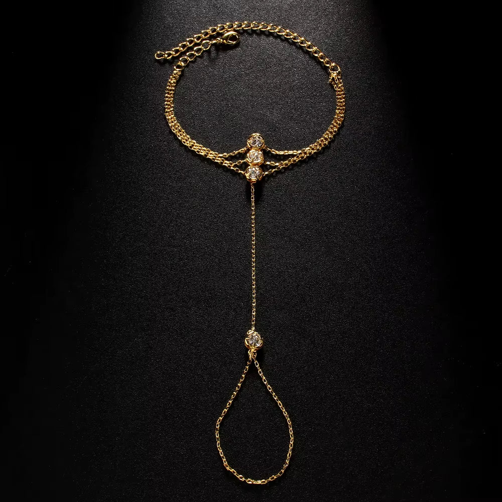 Lilia Hand Chain Bracelet - draft