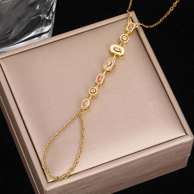 Minimal Link Hand Chain Bracelet - draft