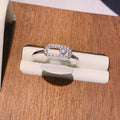 Oval Crystal Link Ring - draft