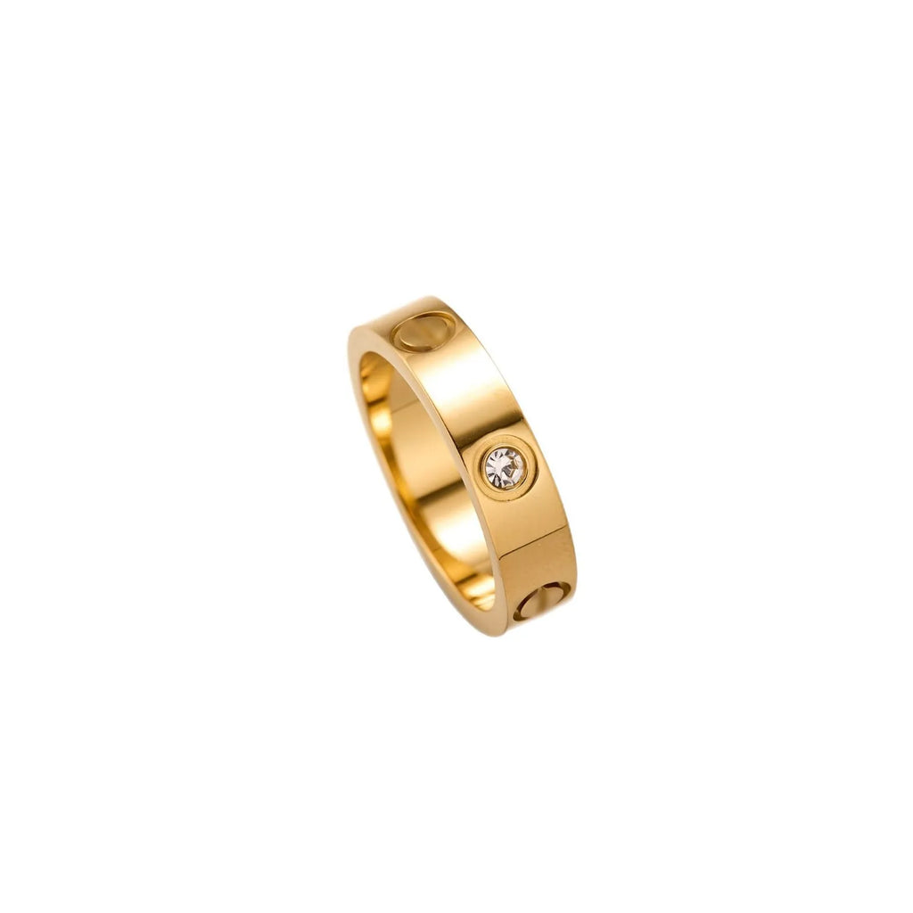 Minimal Crystal Band Ring - draft