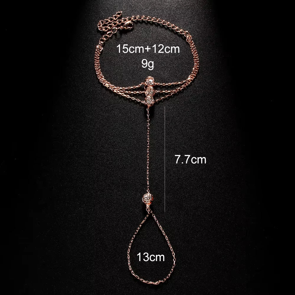 Lilia Hand Chain Bracelet - draft