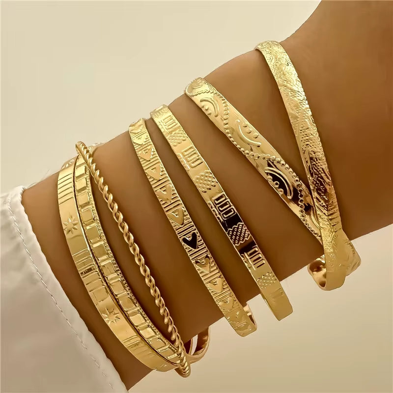7-piece Bangle Bracelet Set - draft