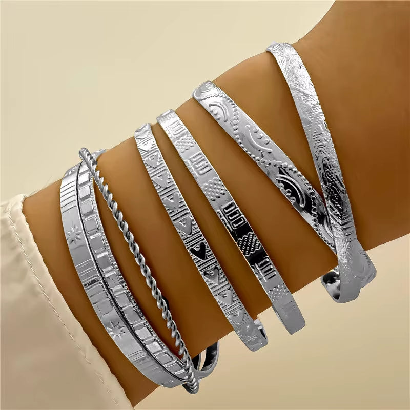 7-piece Bangle Bracelet Set - draft