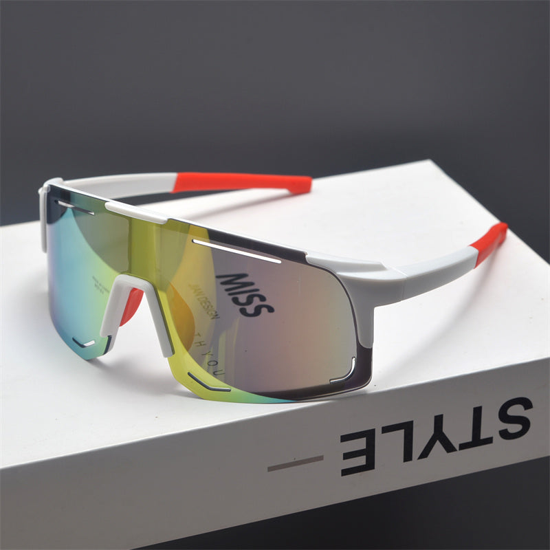 Oversized Shield Sports Sunglasses - draft