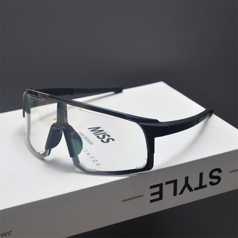Oversized Shield Sports Sunglasses - draft