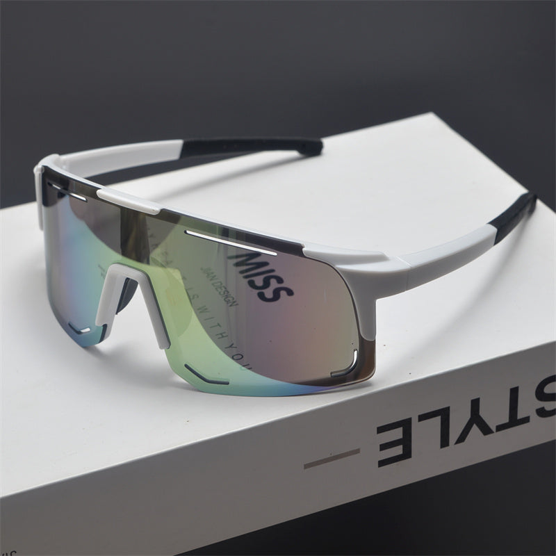 Oversized Shield Sports Sunglasses - draft